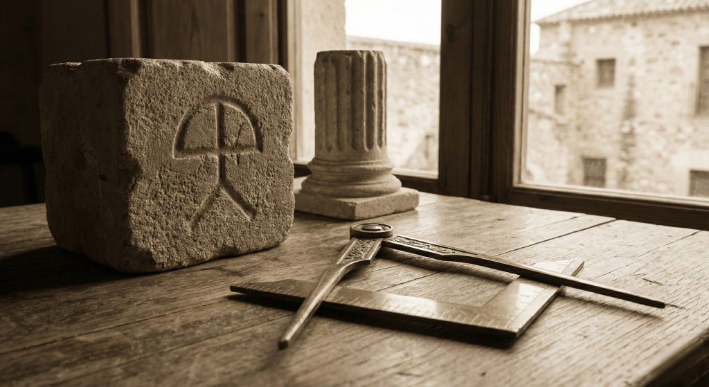 Símbolos de la Masonería en Almería - Logia Ibn Játima